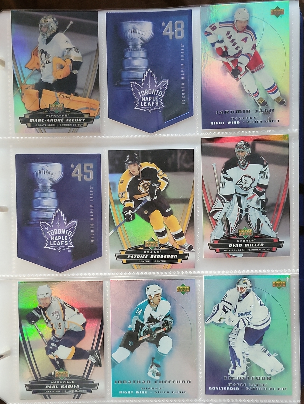 Hockey Card Collection - Assorted NHL Players (Holographic Inserts)